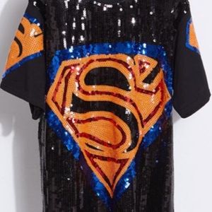Plus size Superwoman T-shirt dress